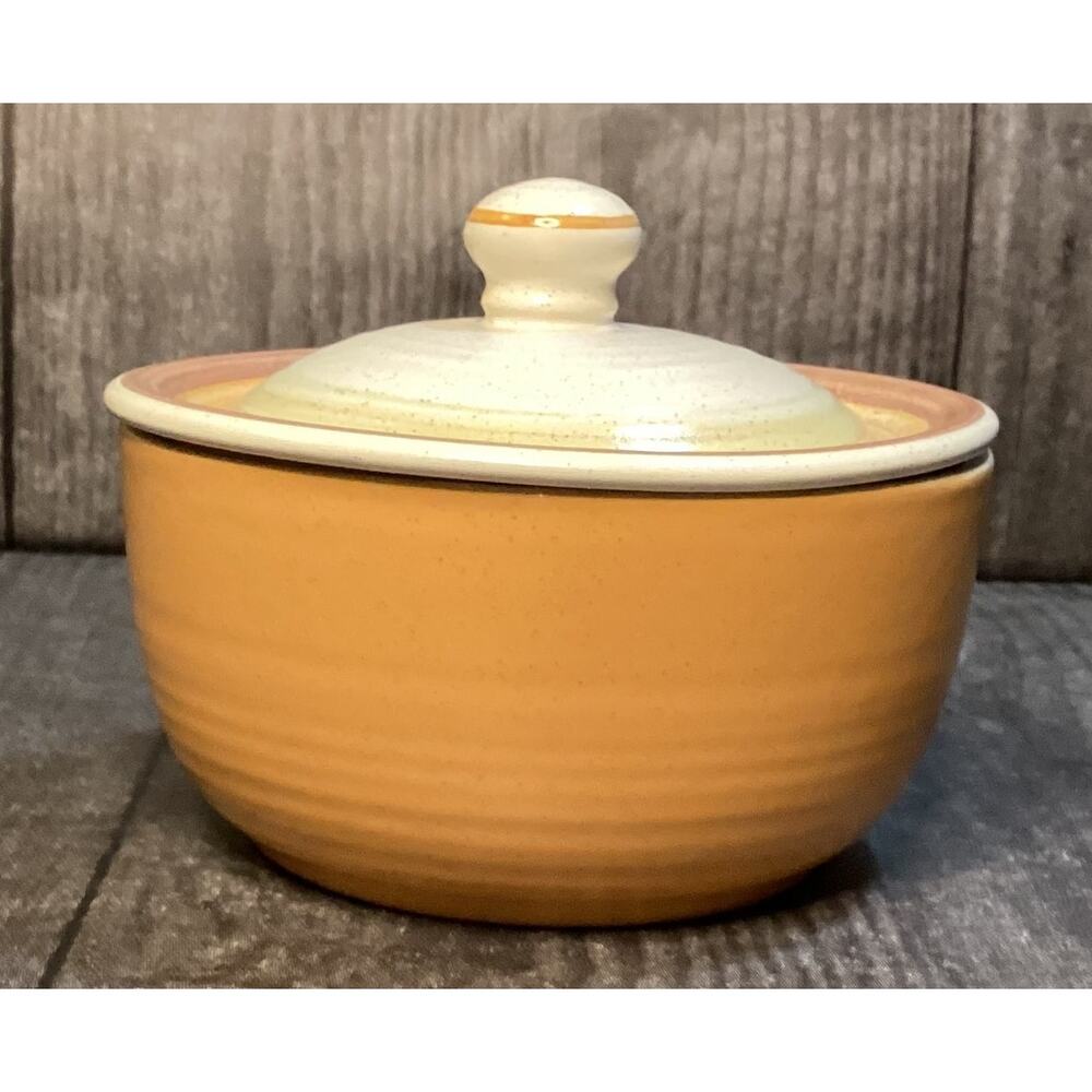 VTG MCM Franciscan Sierra Sand Sugar Bowl with Lid Discontinued